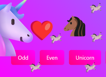 Odd and even numbers game screenshot