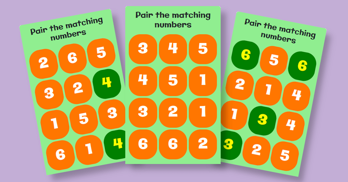 number-pairs-1-to-6-game